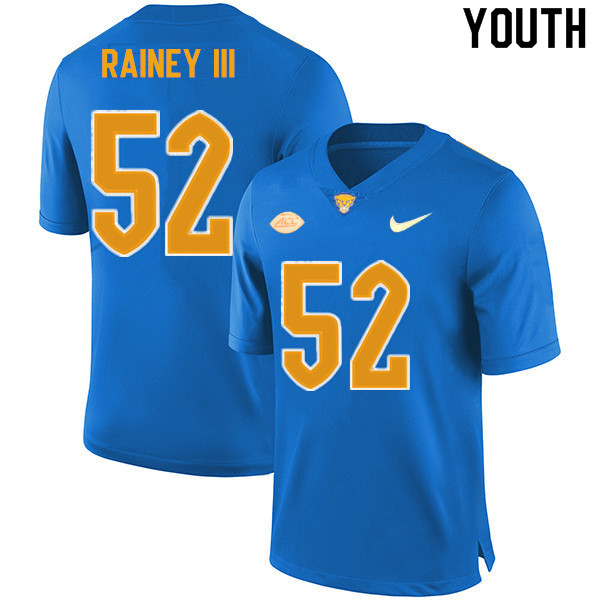 Youth #52 Kenny Rainey III Pitt Panthers College Football Jerseys Sale-New Royal